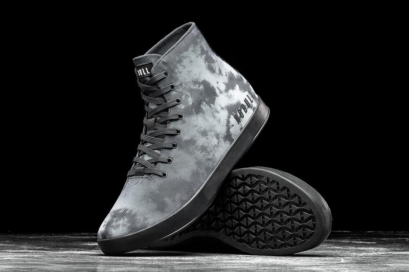 Dark Nobull High-Top Dark Cloud Tie-Dye Canvas Men's Trainers | CA L1227I